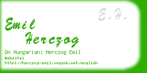 emil herczog business card